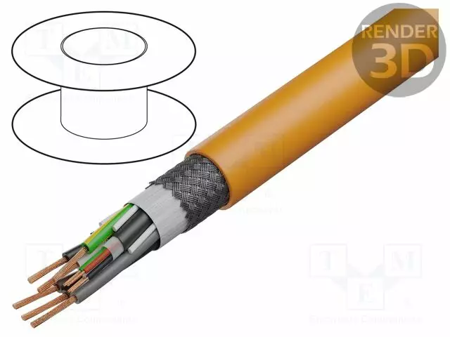 JOHTO: SERVOMOOTTOREITA VARTEN - CHAINFLEX® CF220.UL.H,HYBRIDI- - Suojaamattomat ohjaimien kaapelit - CF220.UL.H304.15 - 1