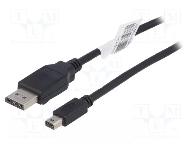 KAAPELI - DISPLAYPORT-PISTOKE,MINI DISPLAYPORT-PISTOKE - 1,8M - HDMI, DVI, DisplayPort johdot - AK-AV-15 - 1