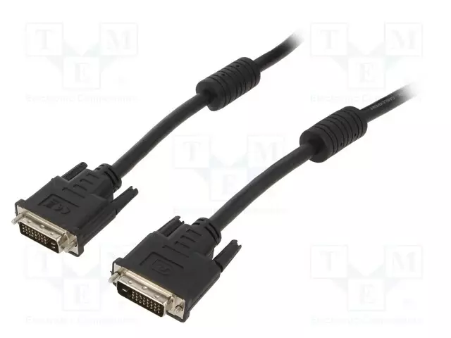 KAAPELI - DVI-D (24+1) PISTOKE,MOLEMMIN PUOLIN - PVC - DUAL LINK - HDMI, DVI, DisplayPort johdot - CC-DVI2-BK-15 - 1