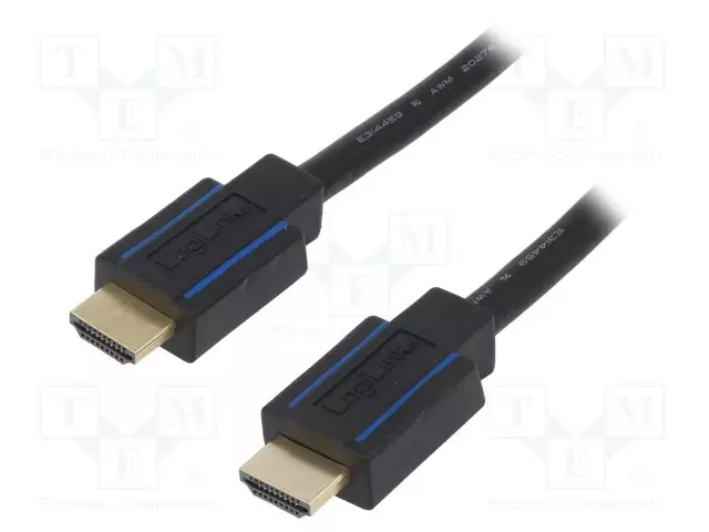 KAAPELI - HDMI-PISTOKE,MOLEMMIN PUOLIN - HDMI 2.0 - 3M - MUSTA - HDMI, DVI, DisplayPort johdot - CHB005 - 1