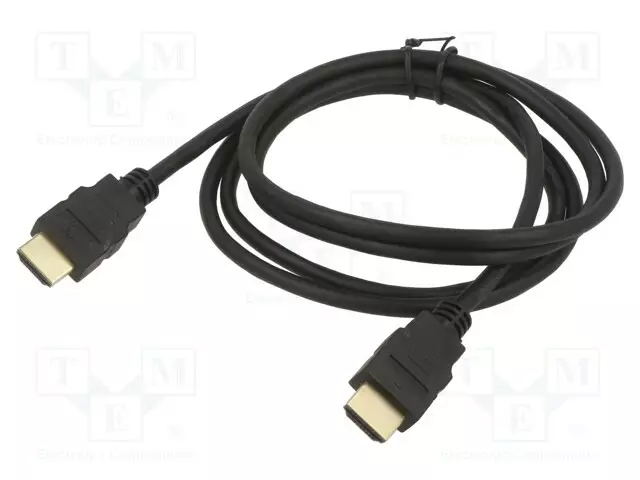 KAAPELI - HDMI-PISTOKE,MOLEMMIN PUOLIN - 4K,UHD 2160P - 3M - MUSTA - HDMI, DVI, DisplayPort johdot - ART-OEM-45 - 1