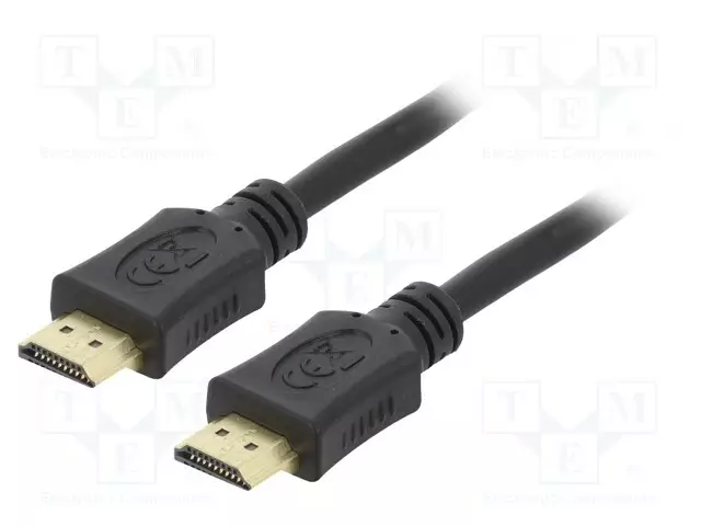 KAAPELI - HDMI-PISTOKE,MOLEMMIN PUOLIN - PVC - HDMI 2.0 - 4,5M - MUSTA - HDMI, DVI, DisplayPort johdot - CC-HDMI4L-15 - 1