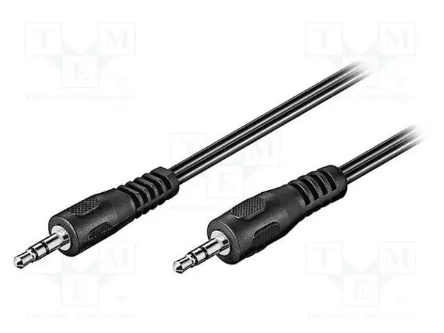 KAAPELI - JACK 3,5MM 3PIN PISTOKE,MOLEMMIN PUOLIN - 1,5M - PVC - Muut audio-videokaapelit - CABLE-4041.5 - 1