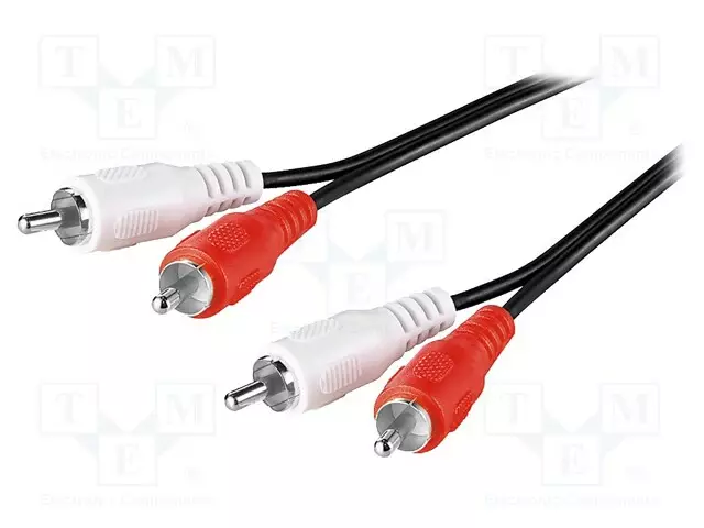 KAAPELI - RCA-PISTOKE X2,MOLEMMIN PUOLIN - Muut audio-videokaapelit - CABLE-45315 - 1