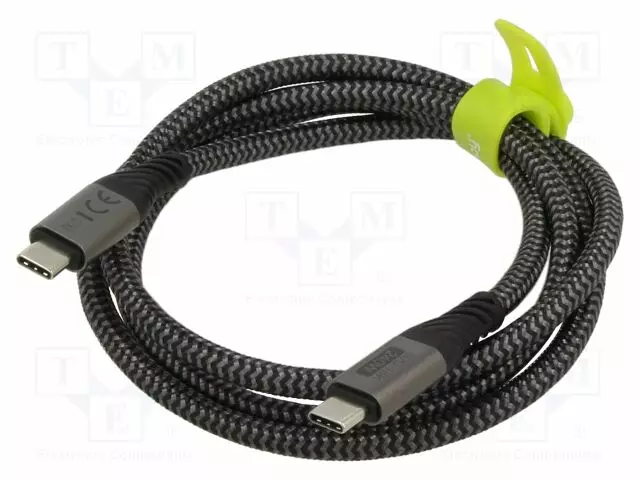 KAAPELI - THUNDERBOLT 3,THUNDERBOLT 4,USB 4.0 - 1M - MUSTA,HARMAA - USB kaapelit ja adapterit - GOOBAY-74775 - 1