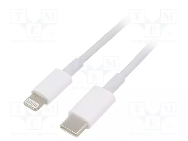 KAAPELI - USB 2.0 - APPLE LIGHTNING-PISTOKE,USB C PISTOKE - 1M - USB kaapelit ja adapterit - AK-USB-35 - 1