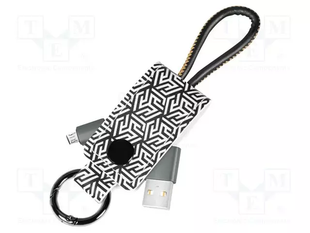 KAAPELI - USB 2.0 - USB A PISTOKE,USB B MIKROPISTOKE - 0,22M - MUSTA - USB kaapelit ja adapterit - CU0165 - 1