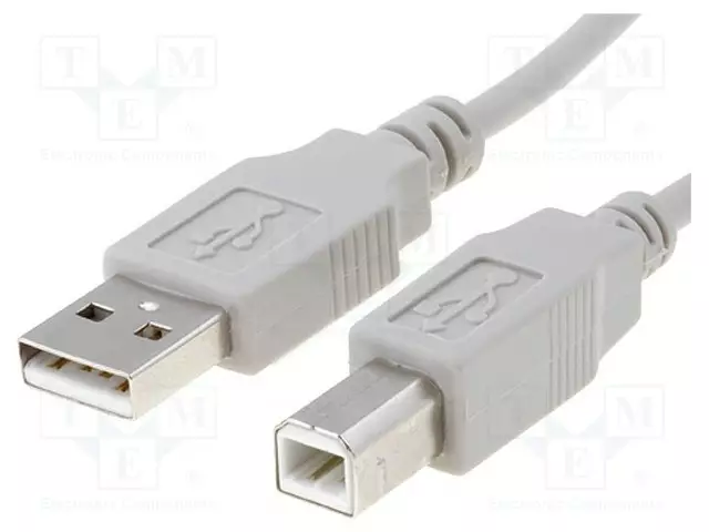 KAAPELI - USB 2.0 - USB A PISTOKE,USB B PISTOKE - 0,5M - HARMAA - CU - USB kaapelit ja adapterit - CAB-USBAB0.5 - 1