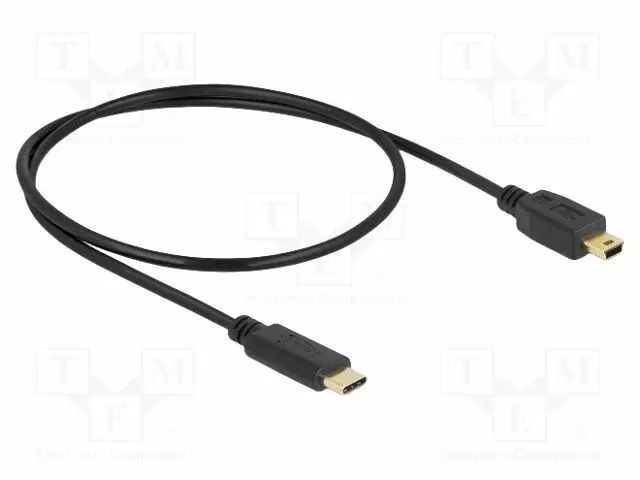 KAAPELI - USB 2.0 - USB B PIENOISPISTOKE,USB C PISTOKE - KULLATTU - USB kaapelit ja adapterit - DELOCK-83335 - 1