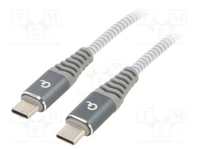 KAAPELI - CABLEXPERT - USB 2.0 - USB C PISTOKE,MOLEMMIN PUOLIN - USB kaapelit ja adapterit - CC-USB2B-CMCM601.5 - 1