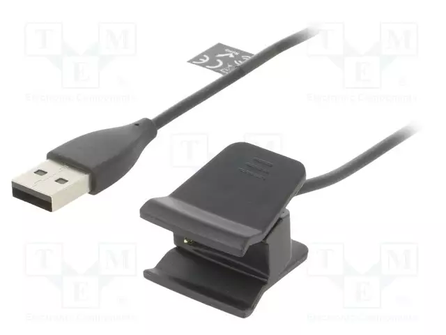 KAAPELI: ÄLYKELLON LATAAMISEEN - FITBIT - 1M - 1A - MUSTA - USB kaapelit ja adapterit - AK-SW-35 - 1