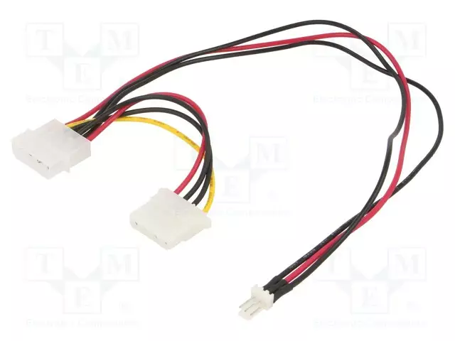 KAAPELI: SYÖTTÖKAAPELI - 3PIN UROS,MOLEX-UROS-MOLEX NAARAS- - Tietokonetarvikkeet - muut - CC-PSU-5 - 1