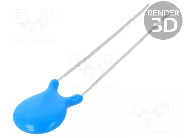 KERAAMINEN KONDENSAATTORI - 2,7PF - 100V - C0G (NP0) - THT - 2,5MM - Keraamiset kondensaattorit - CCH-2K22.5 - 1