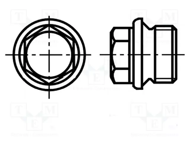 KIERTEITETTY KYTKIMEN HATTU M12 - 1,5 - HAPONKESTÄVÄ TERÄS A4 - 13MM - Mutterit - B12BN1685 - 1