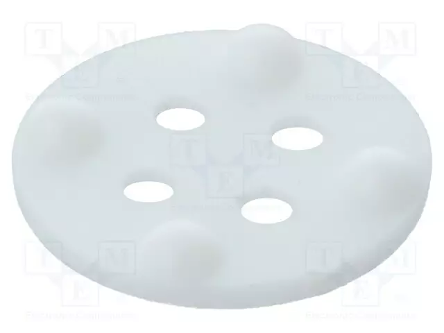 KOROKEHOLKKI - LED - ULKOØ: 6,2MM - PIT: 1,4MM - VALKOINEN - Asennustarvikkeet - 118-055 - 1