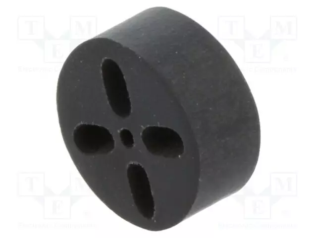 KOROKEHOLKKI - LED - ULKOØ: 6,5MM - ØLED: 5MM - PIT: 1,65MM - MUSTA - Asennustarvikkeet - ELM3-065 - 1