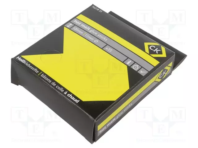 KUUMALIIMA - Ø: 11MM - VALKOINEN,LÄPINÄKYVÄ - PIT: 100MM - 120°C - Kuumaliima ja kuumailma työkalut - CK-T6218-25 - 1