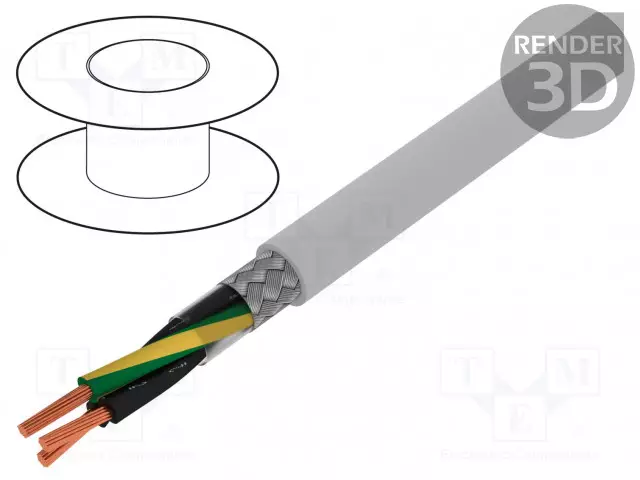 KYTKENTÄJOHTO - ÖLFLEX® CLASSIC 115 CY - 3G0,75MM2 - PVC - HARMAA - 300V,500V - Suojatut moninapakaapelit - CL115CY-3G0.75 - 1