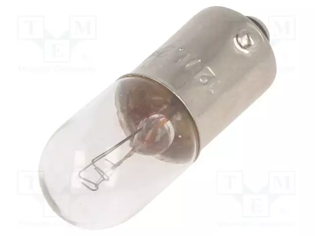 LAMPPU: BAJONETTI - BA9S - 12VDC - 100MA - LASIKUPU: T3 1/4 - 1,2W - 3,8LM - Merkkivalot ja pienoislamput - LAMP-7125 - 1