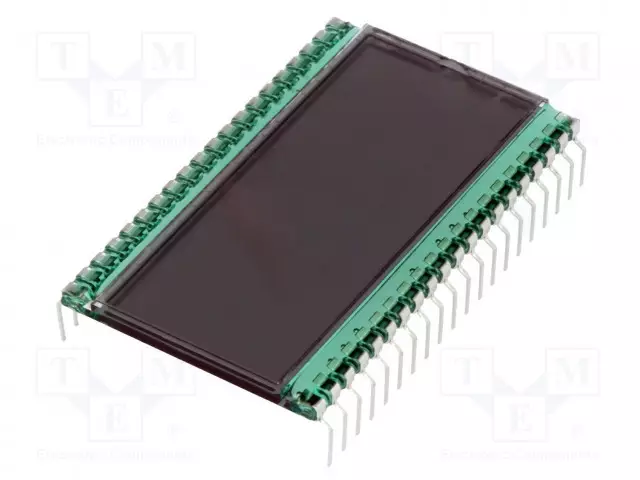 LCD NÄYTTÖ - 7-SEGMENTTINÄYTTÖ - STN POSITIVE - NUM.LUKUM: 4 - Digitaaliset LCD-näytöt - DE119-TS-207.5 - 1