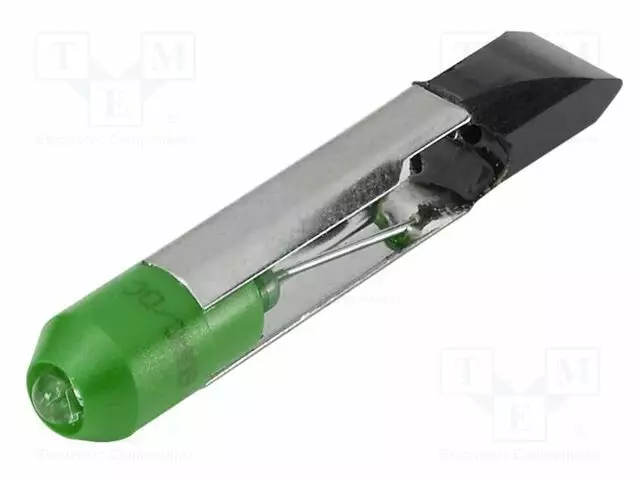 LED LAMPPU - VIHREÄ - T6,8 - 28VDC - 28VAC - DIODIEN LM: 1 - Merkkivalot ja pienoislamput - 10-2K13.1075 - 1