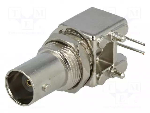 LIITIN: BNC - N LIITINAARAS - SUOJATTU - 90° KULMA - 50OHM - THT - BNC liittimet - BNC-125 - 1