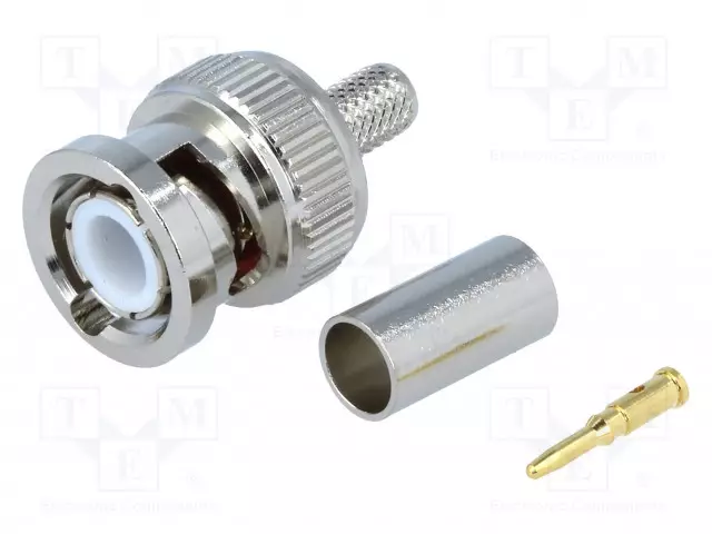 LIITIN: BNC - PISTOKE - UROS - SUORA - 50OHM - ØMAKS: 5MM - PURISTUS - BNC liittimet - BNC-105 - 1