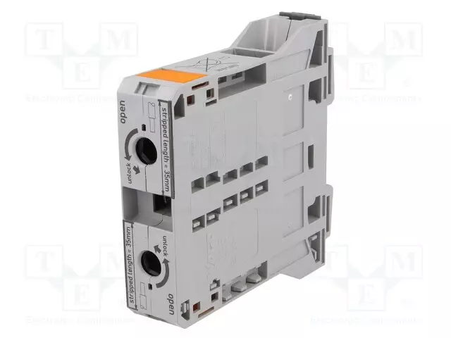 LIITIN: KISKO-285 - 232A - 1KV - JOUSIPURISTIN - HARMAA - 25÷95MM2 - Kiskoliittimet - 285-195 - 1