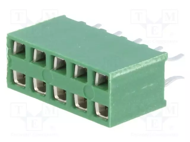 PIIKKIRIMALIITIN - N LIITINAARAS - PIN: 10 - THT - HV-100 - SUORA - 2,54MM - Piikkirimaliittimet - 215307-5 - 1