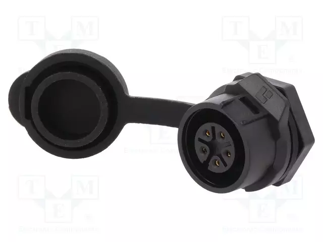 LIITIN: PYÖREÄT - PISTORASIA - KOKO 16 - 02 - NAARAS - PIN: 5 - 400V - 5A - Erikoisliittimet - 0271-05 - 1