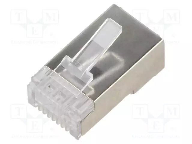 LIITIN: RJ45 - PISTOKE - PIN: 8 - CAT: 5E - 8P8C - JOHTOON - IDC - RJ liittimet - 54555 - 1