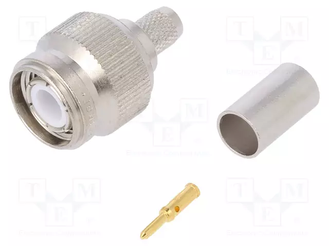 LIITIN: TNC - PISTOKE - UROS - SUORA - 50OHM - PURISTETTAVA - KULLATTU - TNC liittimet - J01010A0035 - 1