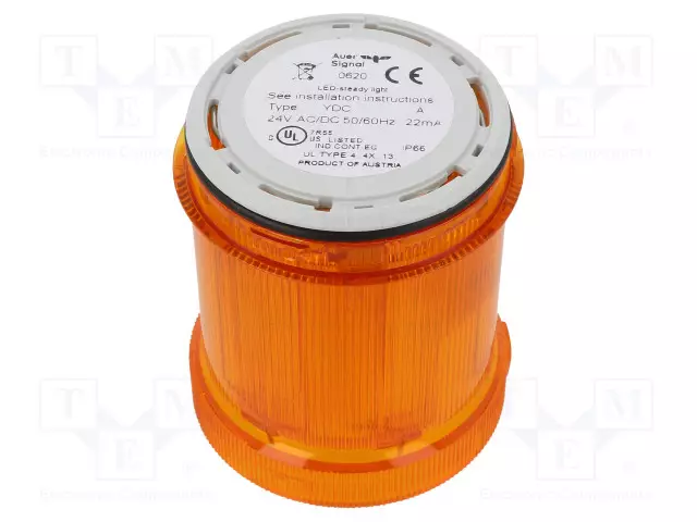 AUTOMATION MODULE: LIGHT SIGNALLER - ORANGE - LED - 24VDC - 24VAC - Teollisuuden merkinantolaitteet - 901011405 - 1