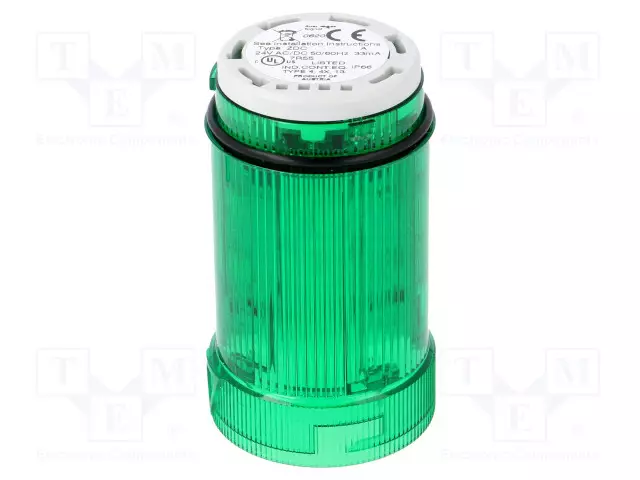 AUTOMAATIOMODUULI: VALOMERKINTANTOLAITE - VIHREÄ - LED - 24VDC - Teollisuuden merkinantolaitteet - 902016405 - 1