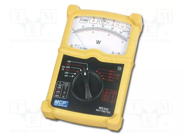 MITTARI: TEHO-1-VAIHEINEN,3-VAIHEINEN - ANALOGINEN - 15÷500HZ - Analogiset yleismittarit - MS305 - 1