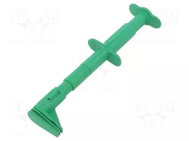MITTAUSKOUKKU - KROKOTIILI - 5A - 1KVDC - VIHREÄ - 4MM - Testauskoukut - GRIP-F-25 - 1
