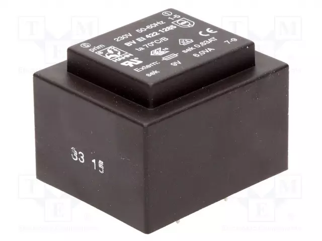 MUUNTAJA - 6VA - 230VAC - 9V - 667MA - PCB - BVEI - Piirilevymuuntajat - BVEI4221285 - 1