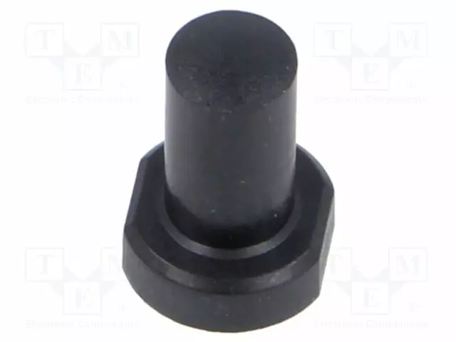 NÄPPÄIN - EI OLE - PYÖREÄ - MUSTA - Ø6,5MM - H: 22,5MM - TACT mikrokytkimet - MEC1S09-22.5 - 1