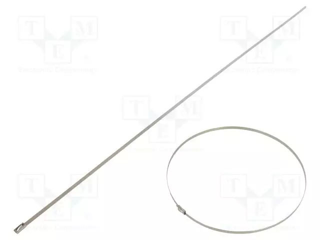 NIPPUSIDE - L: 520MM - W: 4,6MM - RUOSTUMATON TERÄS AISI 304 - 890N - Metalliset nippusiteet ja kiinnityspanna - BMS5245 - 1