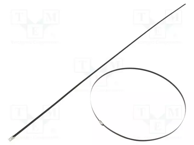 NIPPUSIDE - L: 680MM - W: 4,6MM - RUOSTUMATON TERÄS AISI 304 - 450N - Metalliset nippusiteet ja kiinnityspanna - BMSC6845 - 1