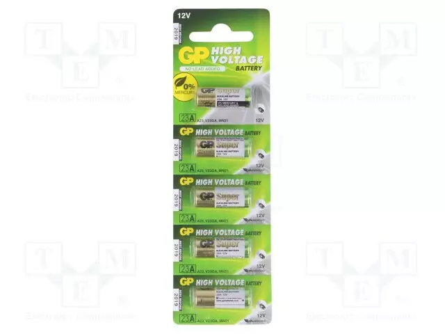 PARISTO: ALKALIPARISTO - 23A,8LR932 - 12V - EI-UUDELLEENLADATTAVA - Alkaliparistot - BAT-23A-B5 - 1