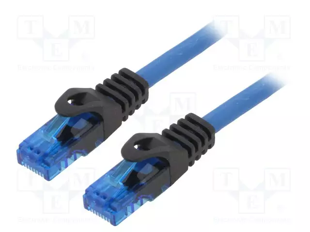 PATCH KAAPELI - U/UTP - CAT 6A - RJ45-PISTOKE,MOLEMMIN PUOLIN - CU - 5M - RJ45 Ethernet kaapelit - CPP005 - 1