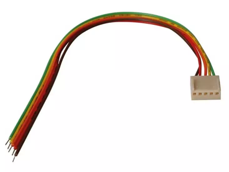 PIIRILEVYLIITIN NAARAS 5-NAP JAKOVÄLI 2,54mm 20cm JOHTIMILLA - Piirilevyliittimet - BTWF5 - 1