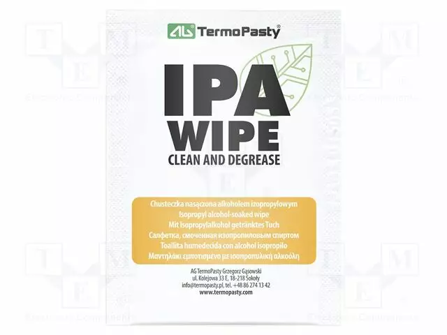 PUHDISTIN: RÄTTI - 25KPL - 160X125MM - PUHDISTAMINEN - KYLLÄSTETYT - Puhdistuskemikaalit ja aerosolit - IPA-WIPES-25 - 1