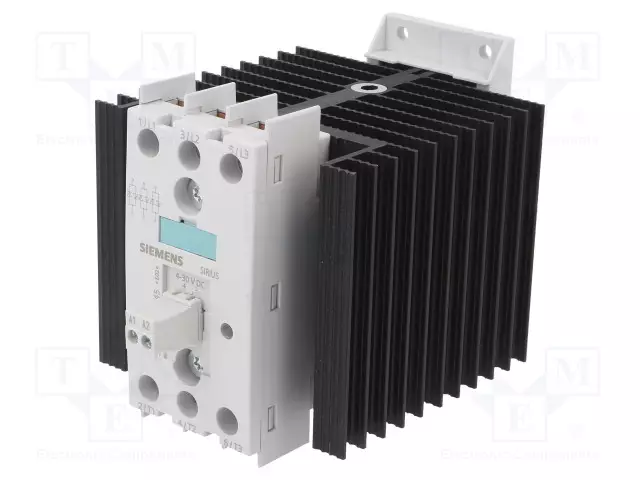RELE: PUOLIJOHDE - 30A - UKYTK: 48÷600VAC - 3-VAIHEINEN - DIN-KISKOLLE - Puolijohdereleet - 3RF2430-1AC45 - 1