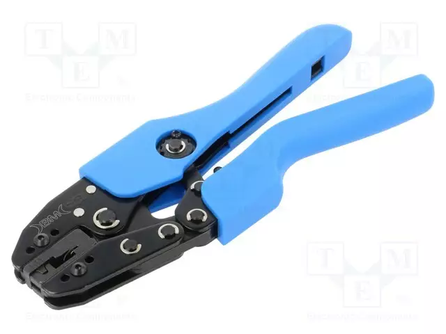 PURISTUSTYÖKALU - ERISTÄMÄTTÖMÄT KULMALIITTIMET - 1÷2,5MM2 - Krimppauspihdit kaapelipäätteisiin - BM5315 - 1