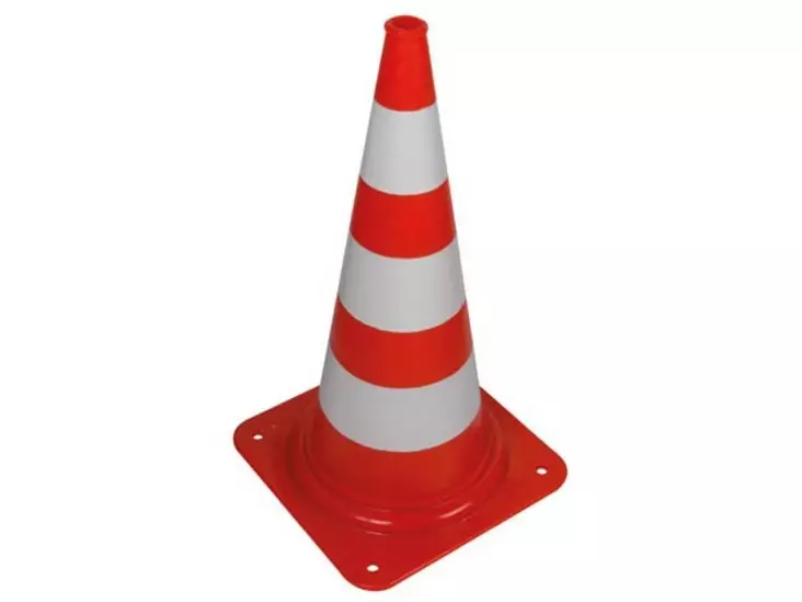 RED/WHITE TRAFFIC CONE 75cm - Turvakyltit ja varoitustarrat - 1190-75 - 1