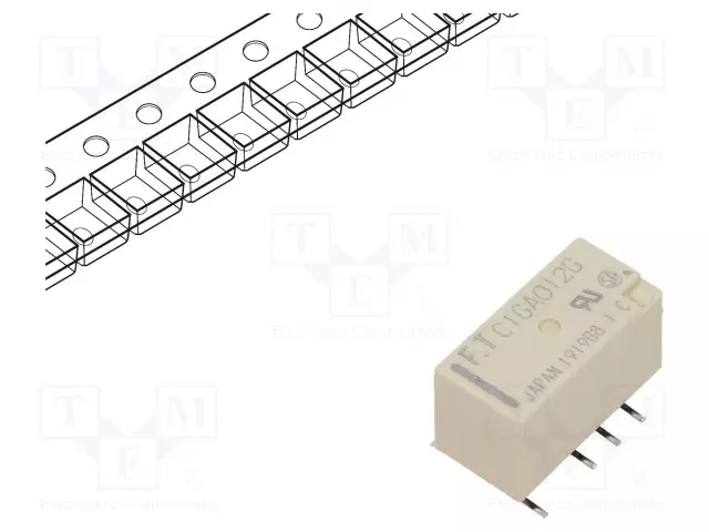 RELE - DPDT - UKELAN: 12VDC - 2A - 0,3A/125VAC - SMT - Pienoisreleet - FTR-C1GA012G-B05 - 1