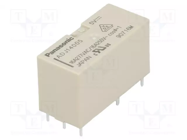 RELE - SPDT - UKELAN: 5VDC - 16A - 16A/250VAC - DJ - Pienoisreleet - ADJ14005 - 1