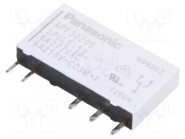 RELE - SPDT - UKELAN: 5VDC - IKOSKETINTEN MAX: 6A - Pienoisreleet - APF30205 - 1